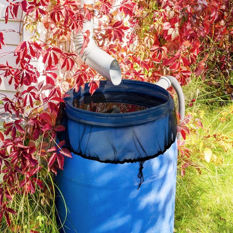 95cm Bucket Insect Screen Cover Outdoor Garden Screen Protector Leaf Filter Cover - Black