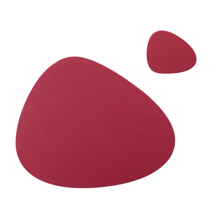 Placemat+Coaster Silicone Placemat Insulation Texture Scalloped Cushion