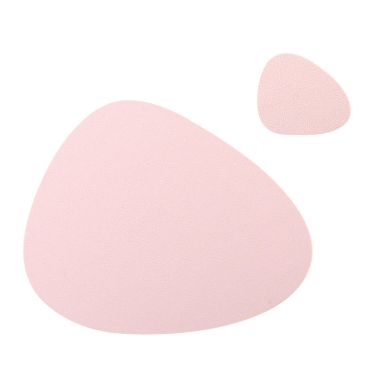 Placemat+Coaster Silicone Placemat Insulation Texture Scalloped Cushion