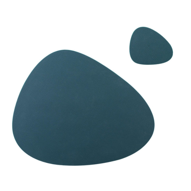 Placemat+Coaster Silicone Placemat Insulation Texture Scalloped Cushion