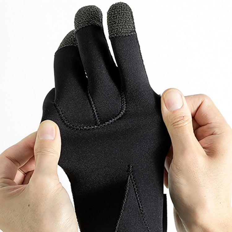 1pair 3mm Diving Gloves Swimming Fish Catching Non-slip Anti-stab Gloves For Adult, Size: