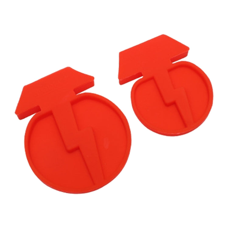 For Tesla Model3/Y 2pcs Charging Port Silicone Dustproof Waterproof Cover, Color: