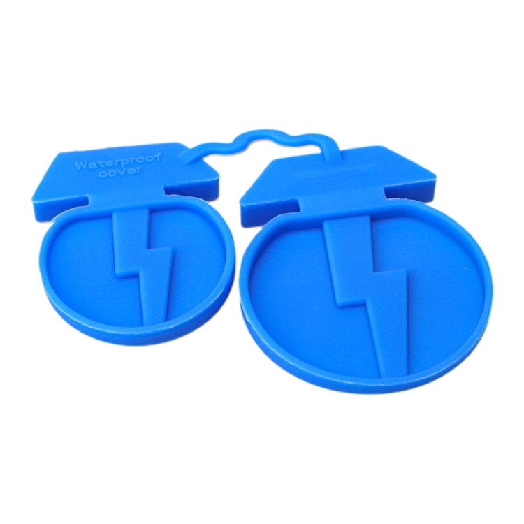 For Tesla Model3/Y 2pcs Charging Port Silicone Dustproof Waterproof Cover, Color: