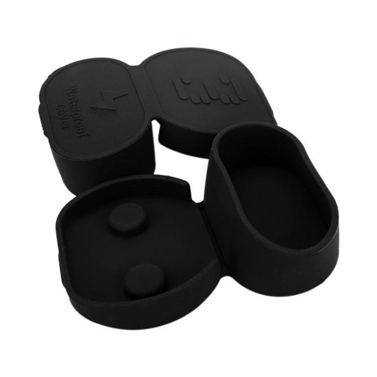 For Tesla Model3/Y 2pcs Charging Port Silicone Dustproof Waterproof Cover, Color: