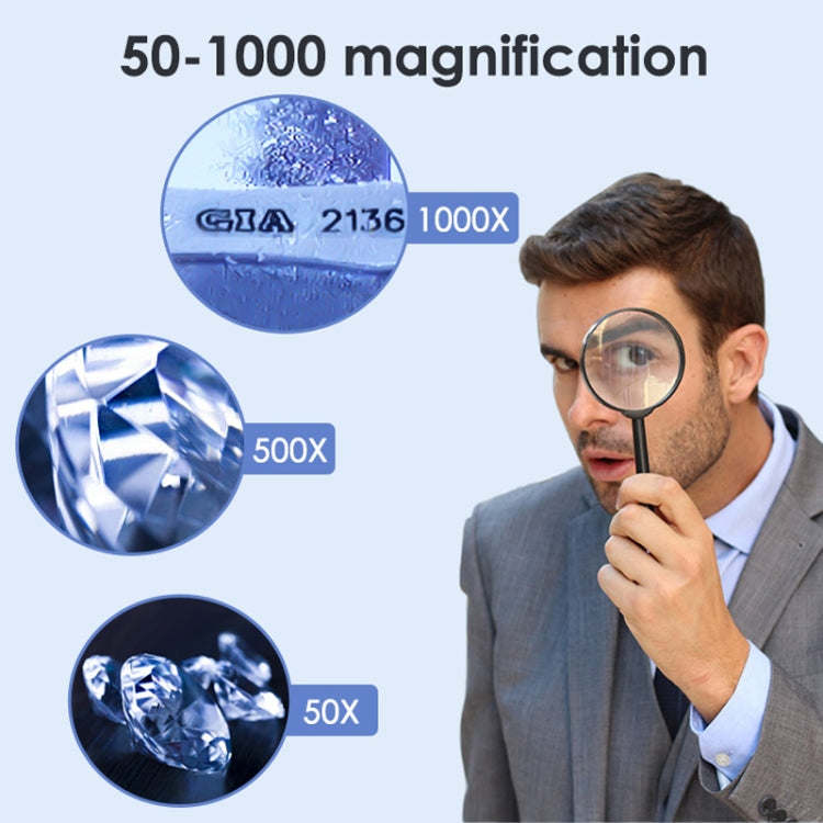 HJ1000 50-1000X Diamond Waist Code Microscope GIA Jewelry Waist Code Instrument