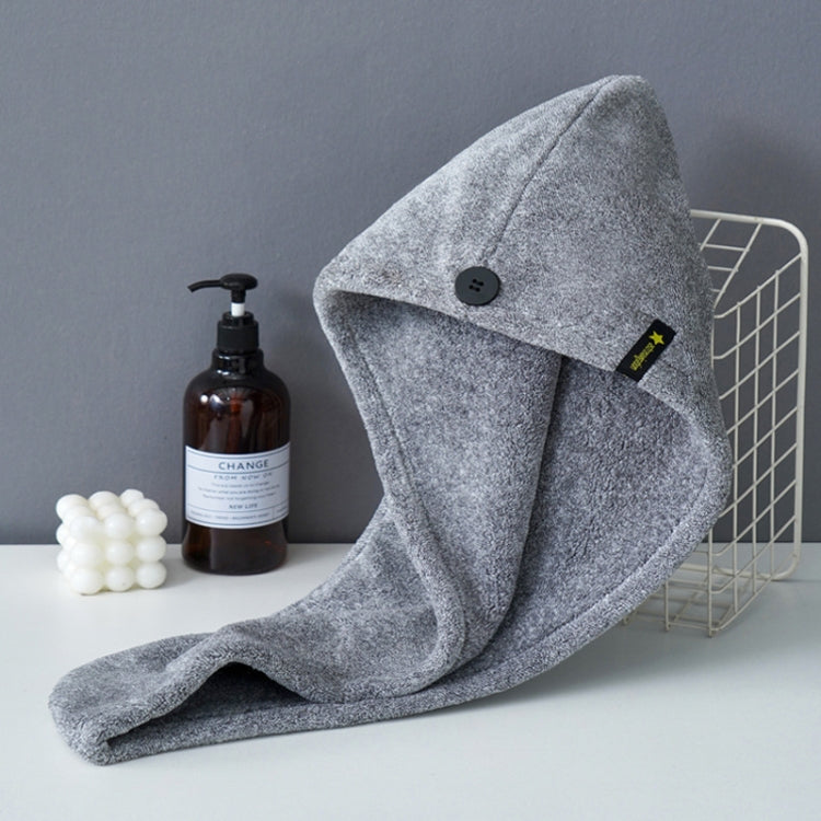 Coral Velvet Quick Dry Absorbent Hair Dryer Hat Plus Thicken Shower Cap Hotel Household Wrap Head Towel