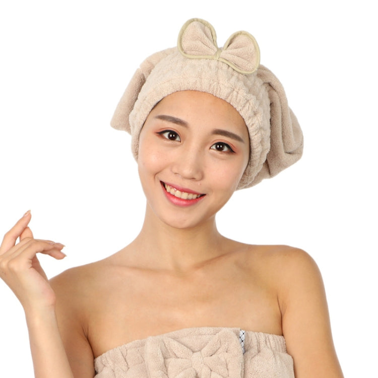 Coral Velvet Soft Absorbent Dry Cap No Hair Loss Coral Velvet Shower Cap