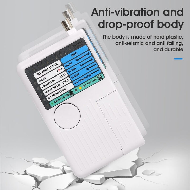 YG-224UB Multifunctional Network Tester 4 In 1 Cable Detection Tool BNC+RJ11+RJ45+USB Liner