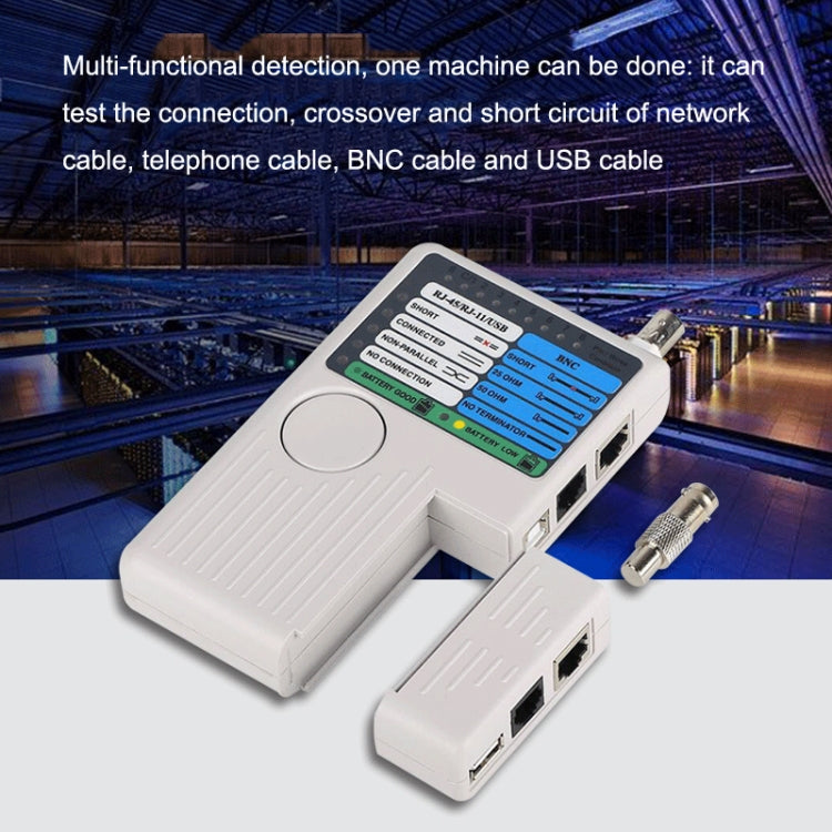 YG-224UB Multifunctional Network Tester 4 In 1 Cable Detection Tool BNC+RJ11+RJ45+USB Liner