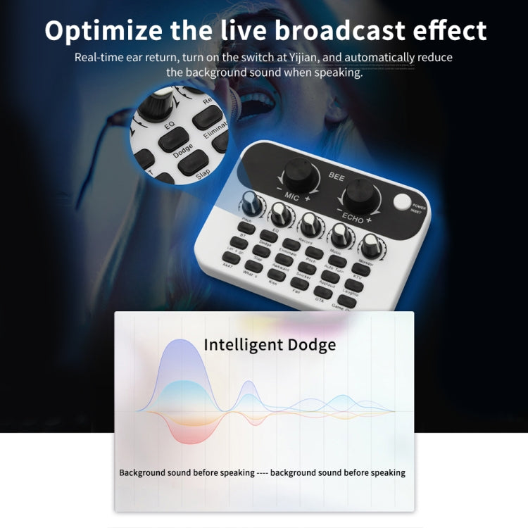 S23 Live Sound Card Podcast Mixer For PC Computer Phone With OTG Interface