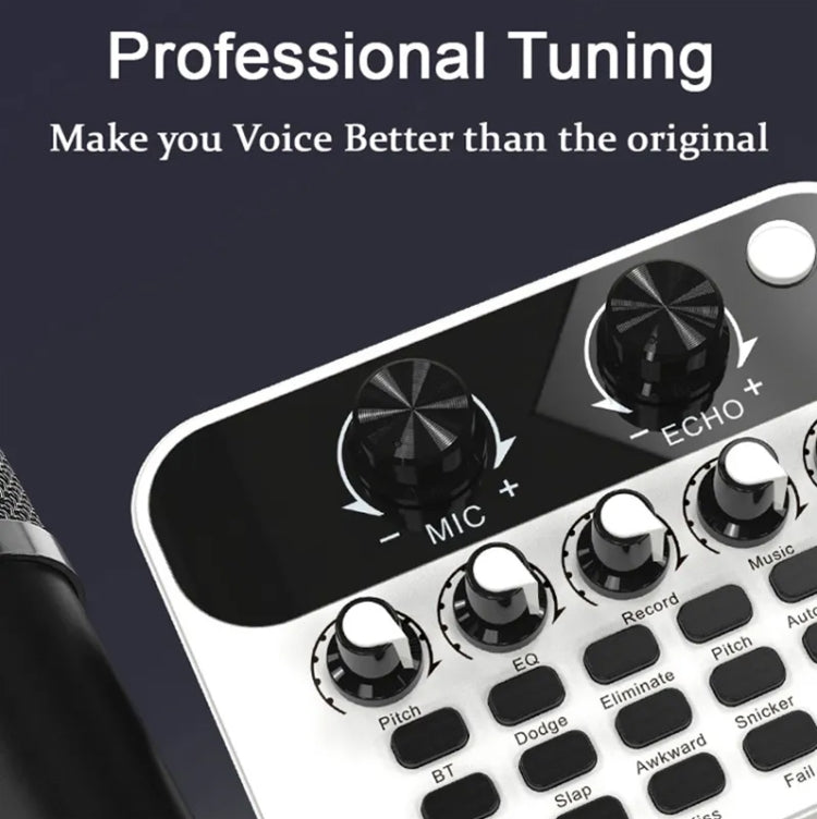 S23 Live Sound Card Podcast Mixer For PC Computer Phone With OTG Interface