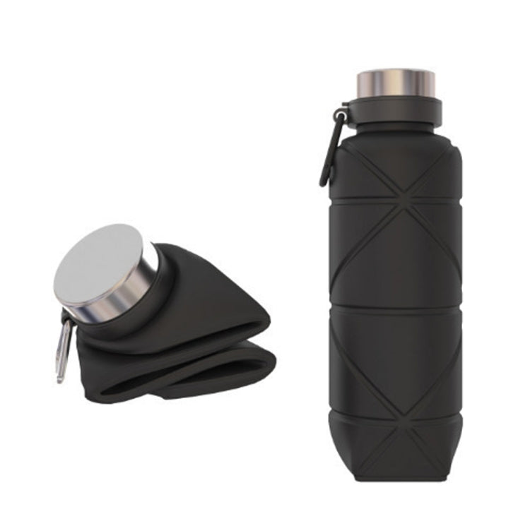 700ml Outdoor Silicone Folding Water Cup Telescopic Water Bottle Travel Drinking Cup With Carabiner