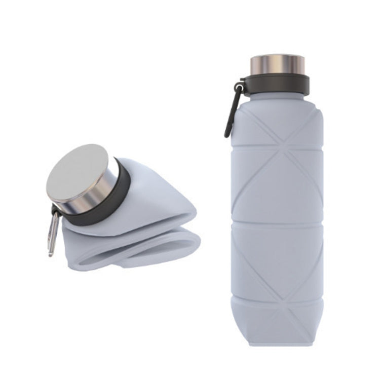 700ml Outdoor Silicone Folding Water Cup Telescopic Water Bottle Travel Drinking Cup With Carabiner