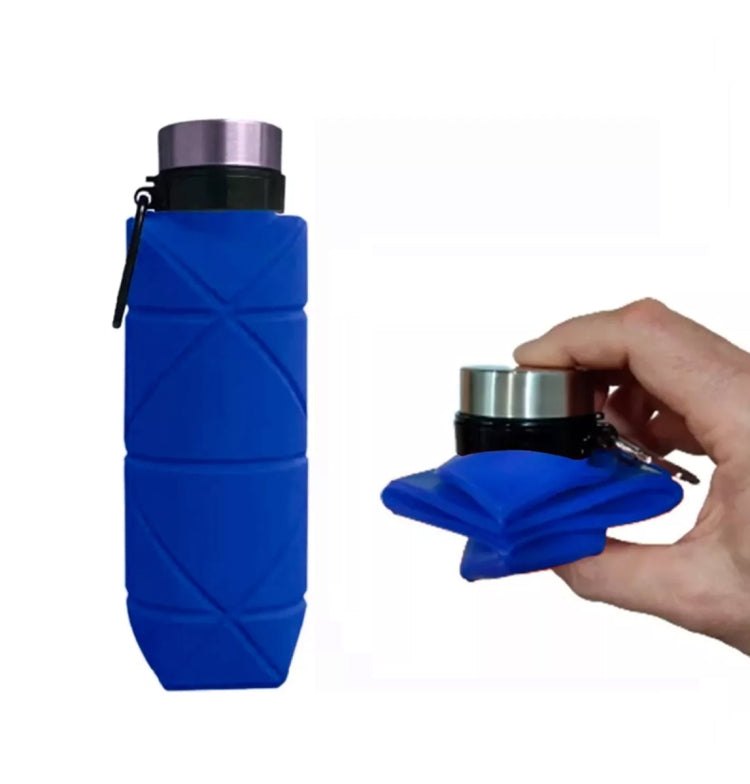 700ml Outdoor Silicone Folding Water Cup Telescopic Water Bottle Travel Drinking Cup With Carabiner