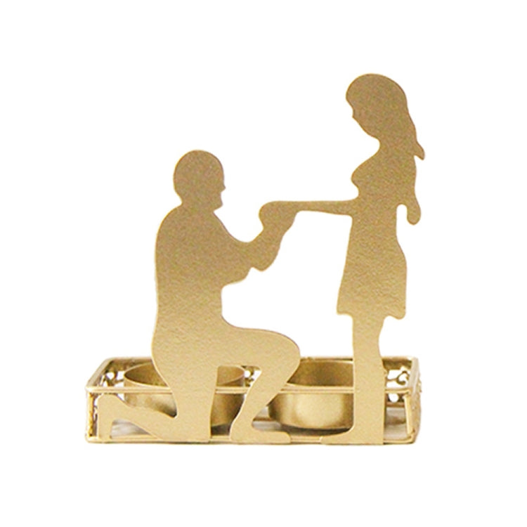 DH2206-03 Valentine Day Romantic Atmosphere Candle Holder Shooting Props Decorative Candlesticks