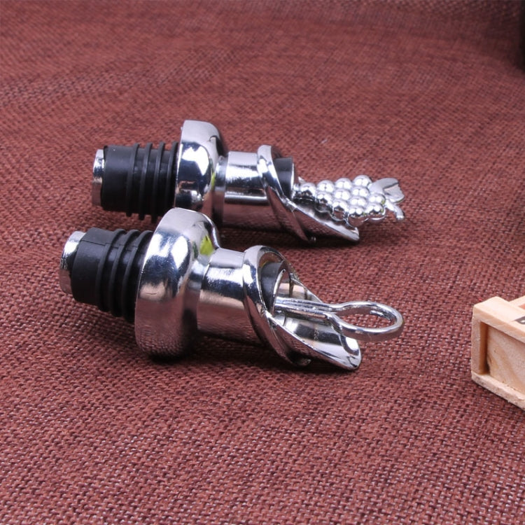 2pcs Zinc Alloy Red Wine Cork Wine Stopper Drink Bar Tool