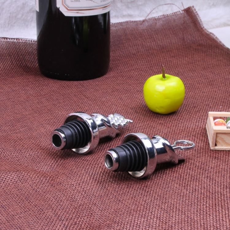 2pcs Zinc Alloy Red Wine Cork Wine Stopper Drink Bar Tool