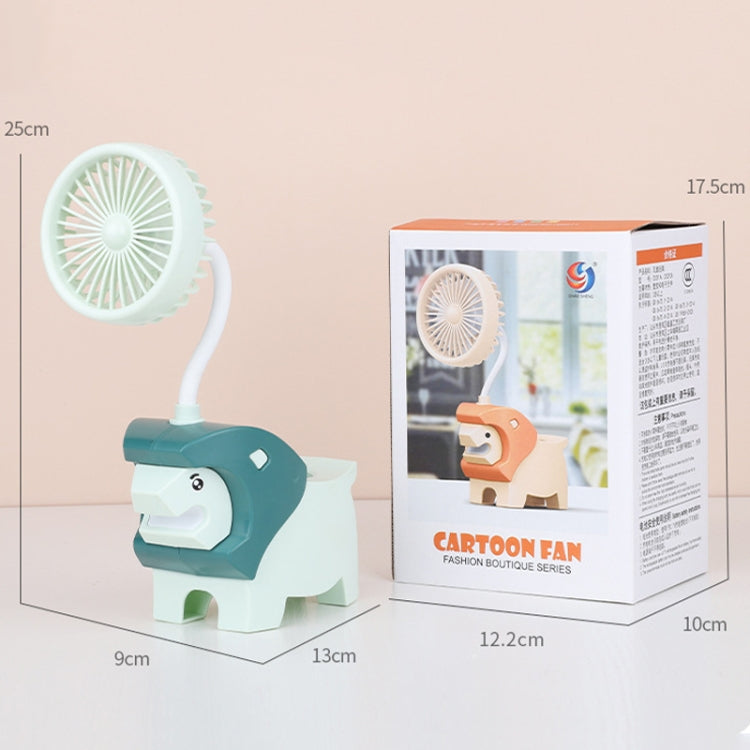 291A Cute Desktop Pen Holder Fan Mini Multifunctional Cartoon Dormitory Fan