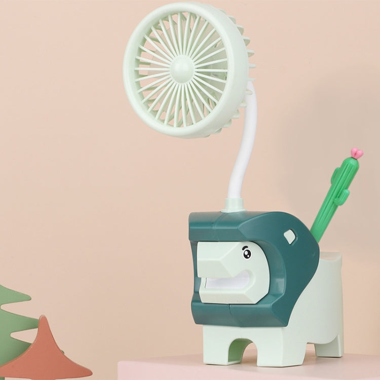 291A Cute Desktop Pen Holder Fan Mini Multifunctional Cartoon Dormitory Fan