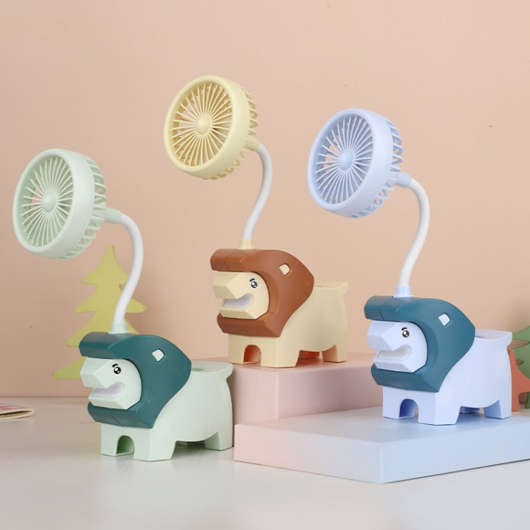 291A Cute Desktop Pen Holder Fan Mini Multifunctional Cartoon Dormitory Fan