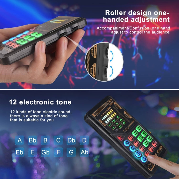 X10 Outdoor Live Singing Portable Sound Card Recording Video K Song Multi-Functional Card Set
