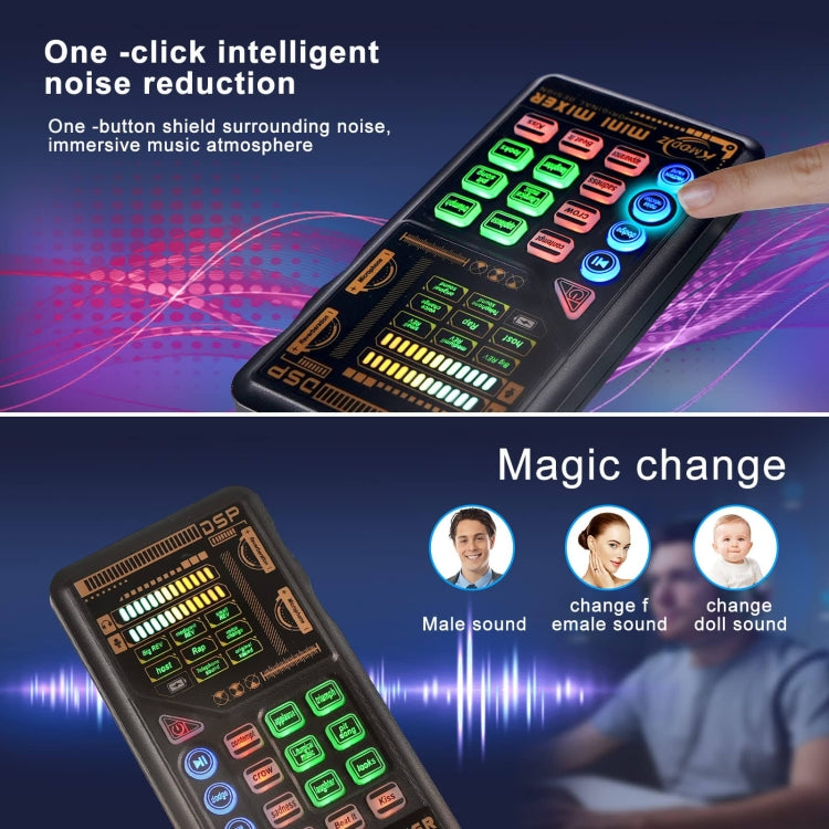 X10 Outdoor Live Singing Portable Sound Card Recording Video K Song Multi-Functional Card Set