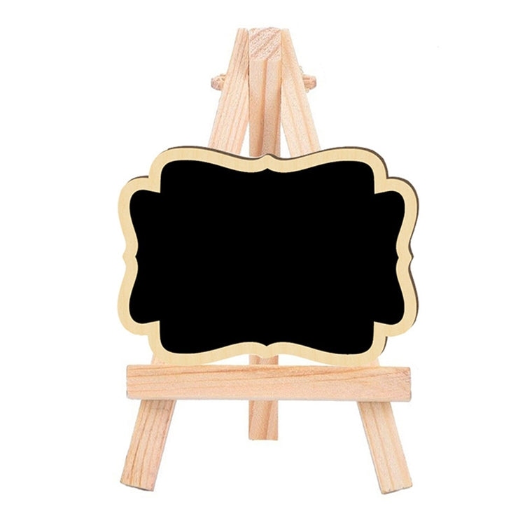 10pcs Small Party Shop Message Blackboard Ornaments Pine Tripod Decorative Message Board