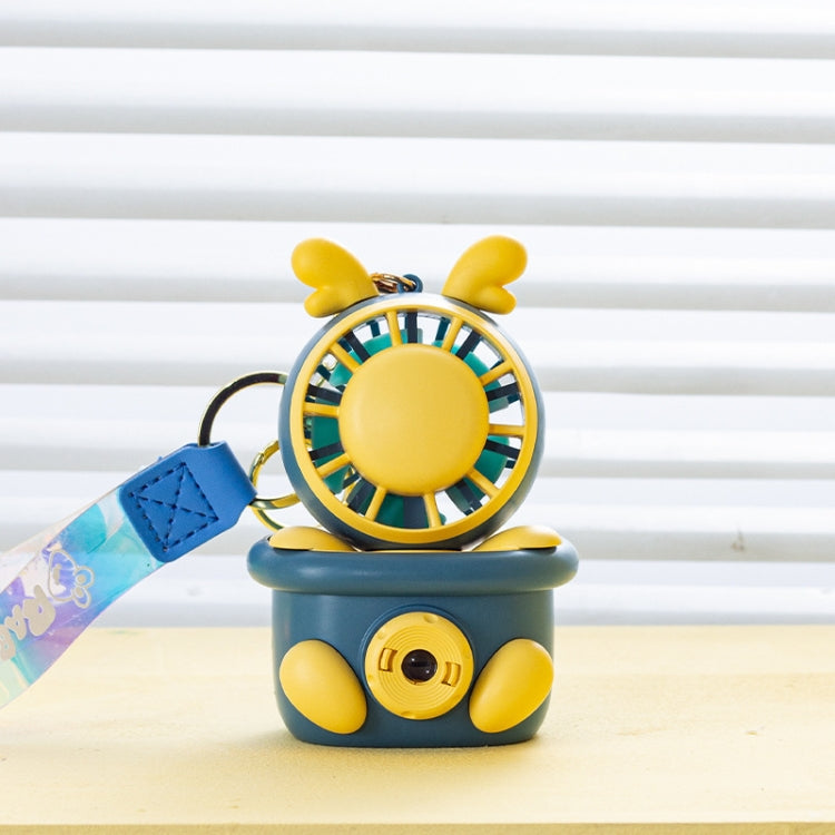 MU039 Mini Dynamic Projection Camera Fan Cartoon Children Portable Fan