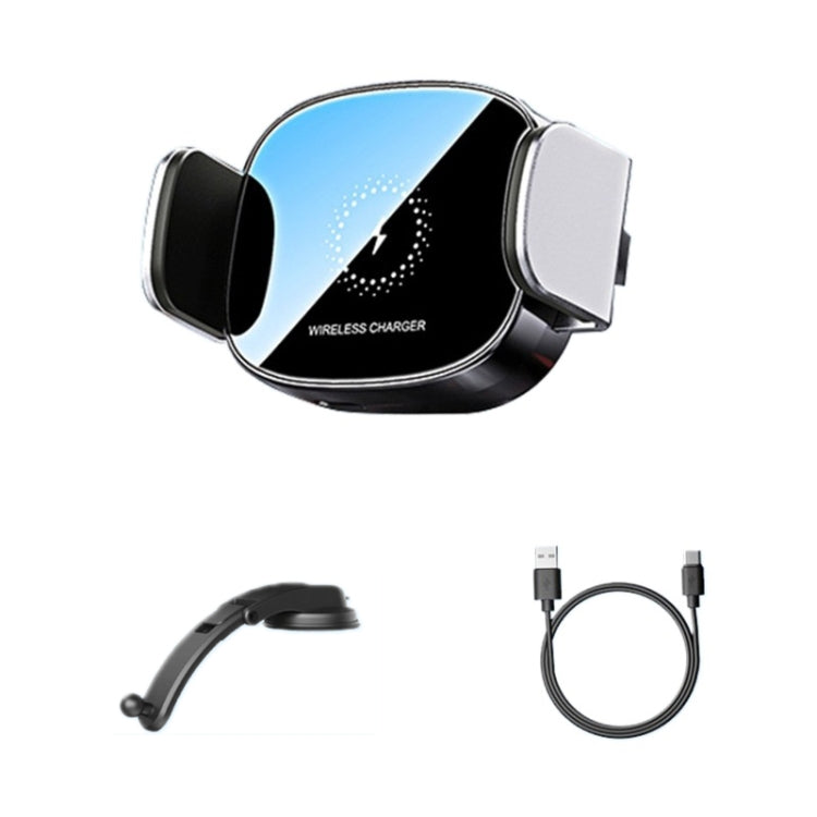 15W Wireless Fast Charging Car Wind Outlet Navigation Mobile Phone Holder, Color: