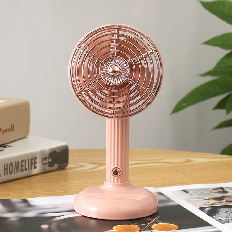 FY060 Small Retro Handheld Desktop Rotatable Fan USB Charging Portable Silent Fan