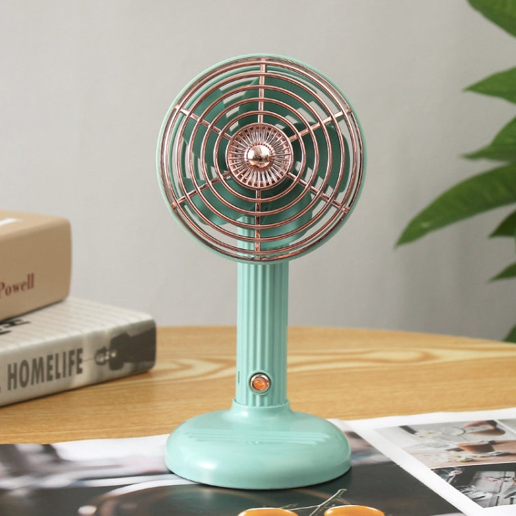 FY060 Small Retro Handheld Desktop Rotatable Fan USB Charging Portable Silent Fan