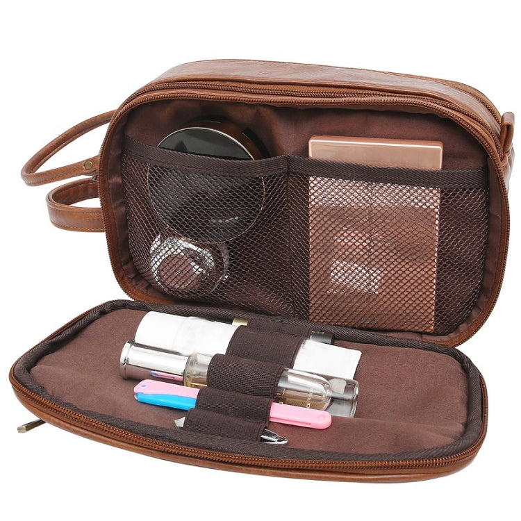 Men Travel Organizer PU Toiletry Bag Cosmetic Bag
