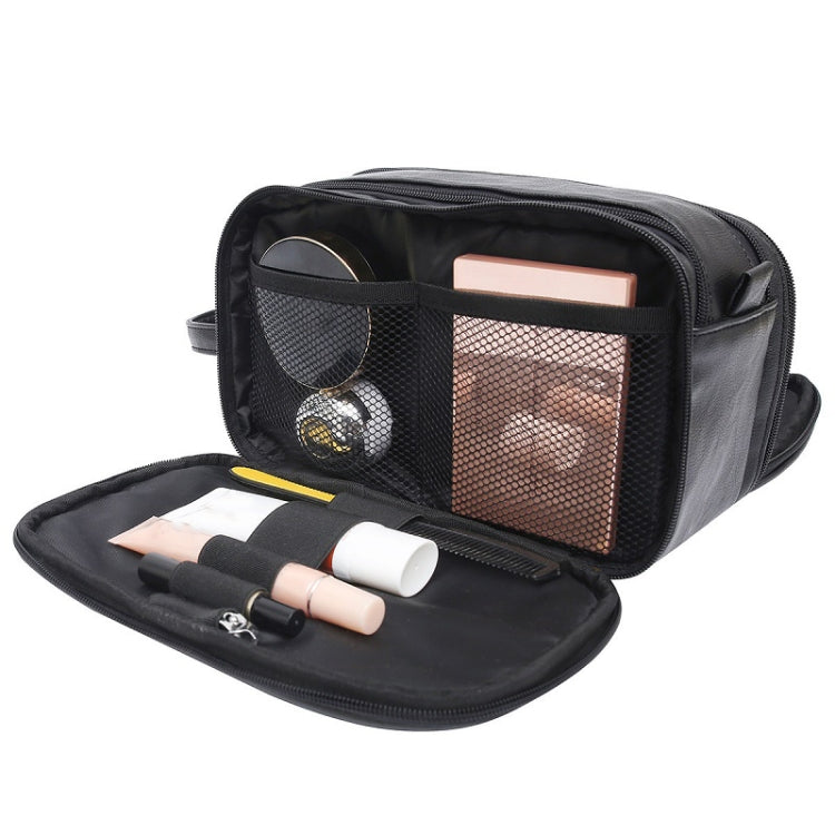 Men Travel Organizer PU Toiletry Bag Cosmetic Bag