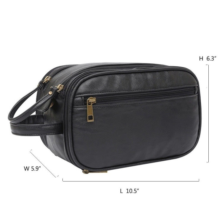 Men Travel Organizer PU Toiletry Bag Cosmetic Bag