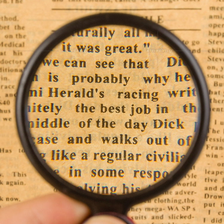5pcs 6X 60mm Foldable Leather Case Reading Magnifier