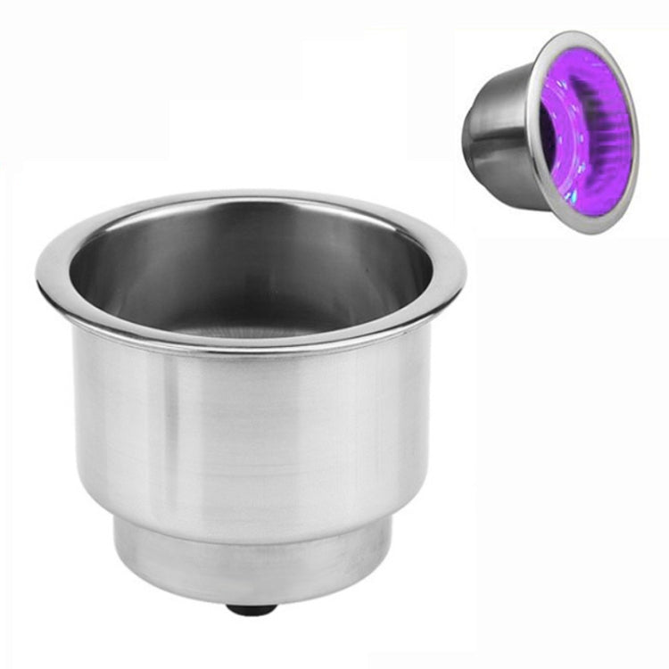 15LED Stainless Steel Cup Holder Yacht RV Modification