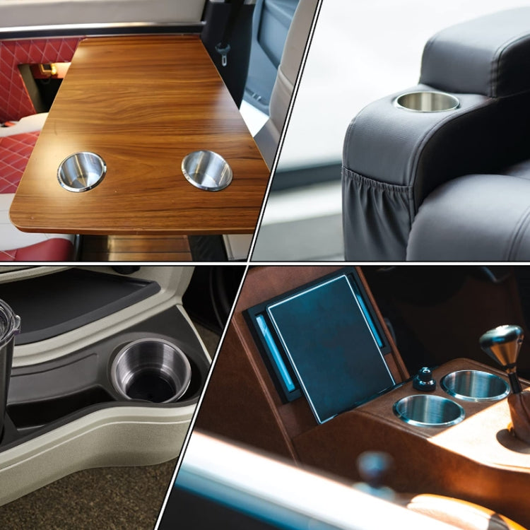 15LED Stainless Steel Cup Holder Yacht RV Modification