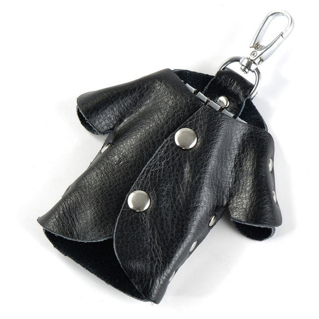 Car Key Wallet Holder Genuine Leather Unisex Key Organizer Bag