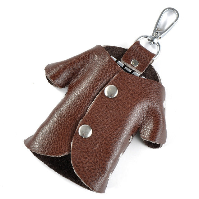 Car Key Wallet Holder Genuine Leather Unisex Key Organizer Bag
