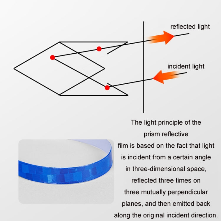 10pcs Reflective Stickers for Bicycle Rims Riding Equipment Accessories