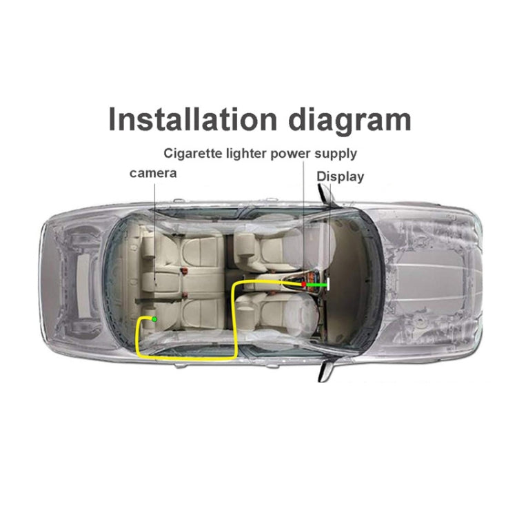Car Baby Monitor Display Infrared HD Camera Monitor