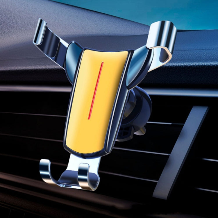 Air Outlet Triangular Gravity Sensor Car Mobile Phone Holder, Color: