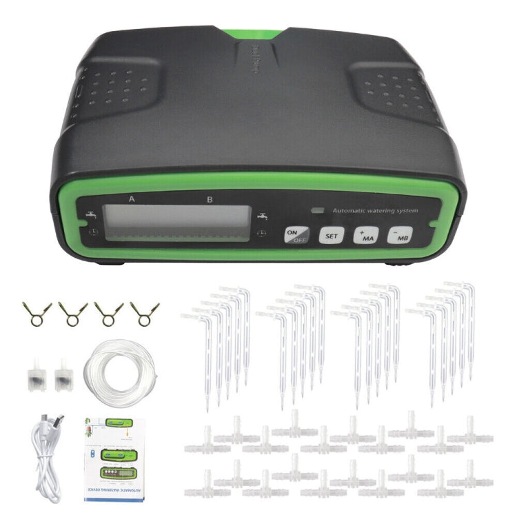 FT-C68 Dual Pump Smart Automatic Watering Device Potted Watering Garden Balcony Drip Irrigation Spraying System(Green)