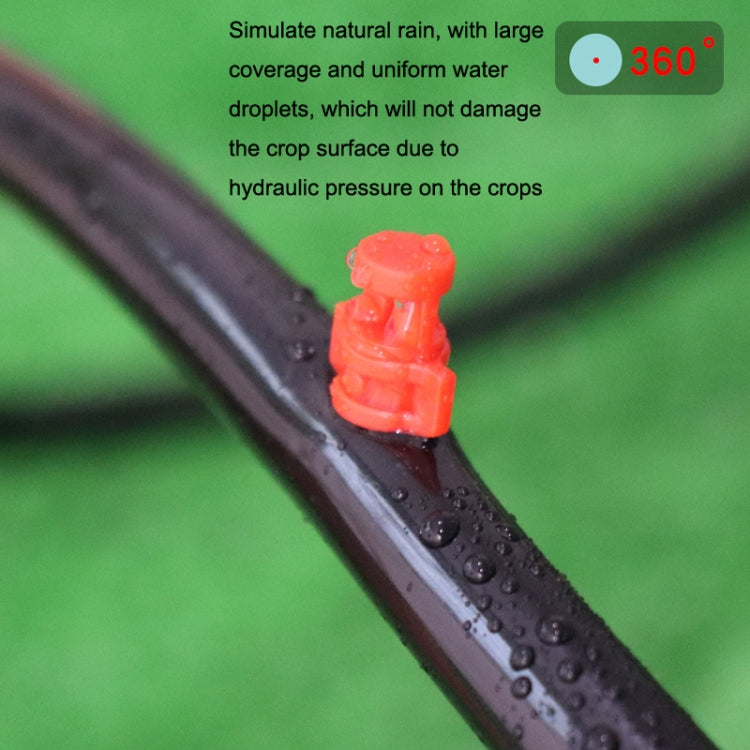 100pcs YK8510 Refraction Atomization Simple Micro-sprinkler PE Pipe Irrigation Nozzle(Color Random Delivery)