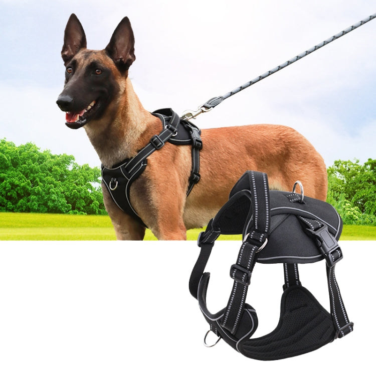 Sh751 Pet Universal Reflective Vest Leash Dog Chest Leash, Size: