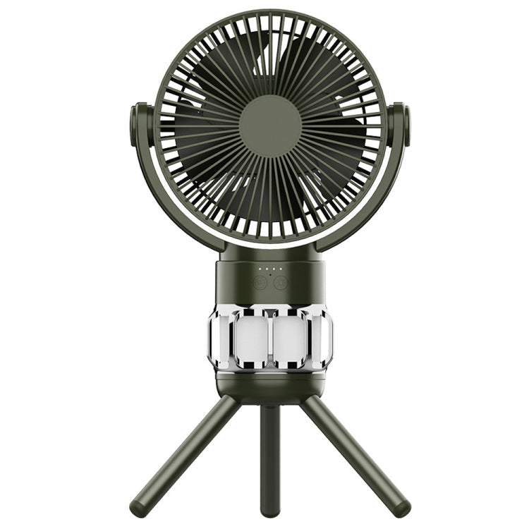 QW-F33 Tripod Outdoor Camping Light Fan Tent USB Charging Detachable Shaking Head Ceiling Fan