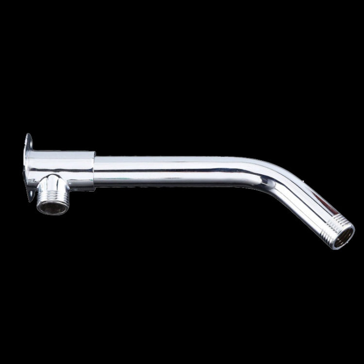 With Base Top Spray Rod Shower Tube Stainless Steel Shower Outlet Pipe Elbow, Size: