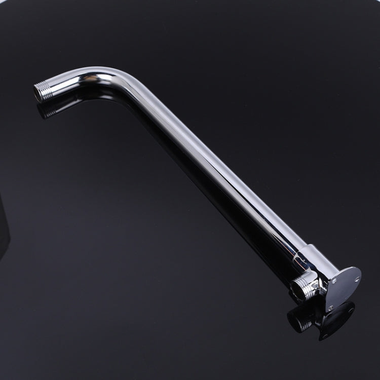 With Base Top Spray Rod Shower Tube Stainless Steel Shower Outlet Pipe Elbow, Size: