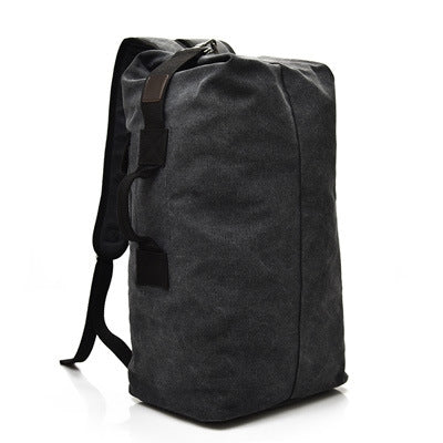 FM308 Large Capacity Outdoor Travel Man Canvas Double Shoulder Backpack Student Schoolbag, Specification: