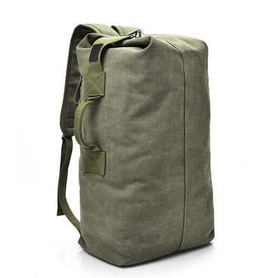 FM308 Large Capacity Outdoor Travel Man Canvas Double Shoulder Backpack Student Schoolbag, Specification: